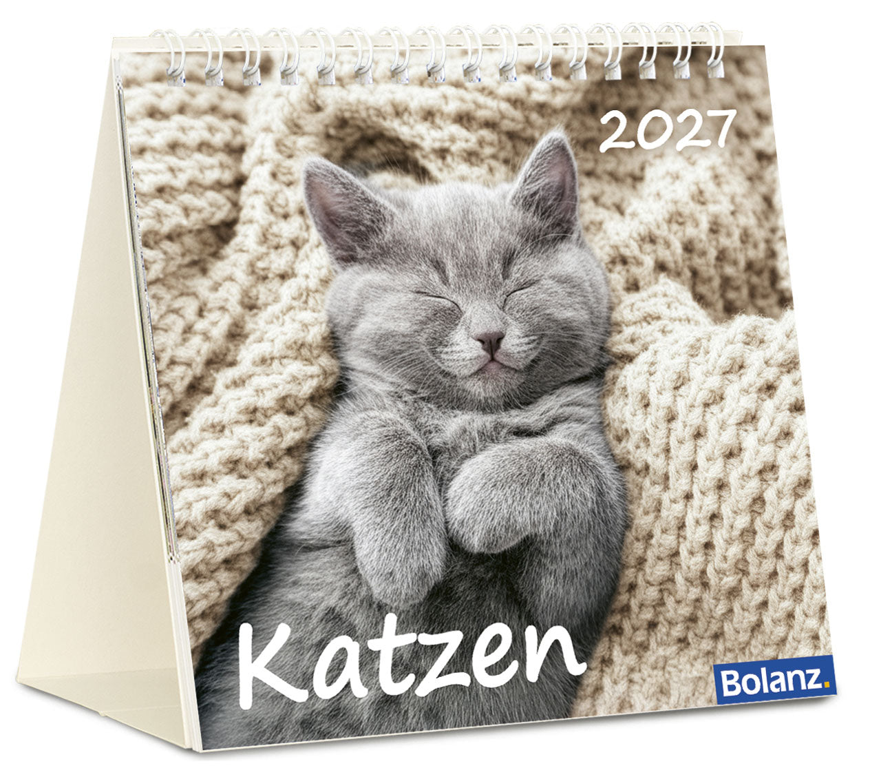 fontis-kalender-katzen-2027-aufstellkalender-tischkalender image 1