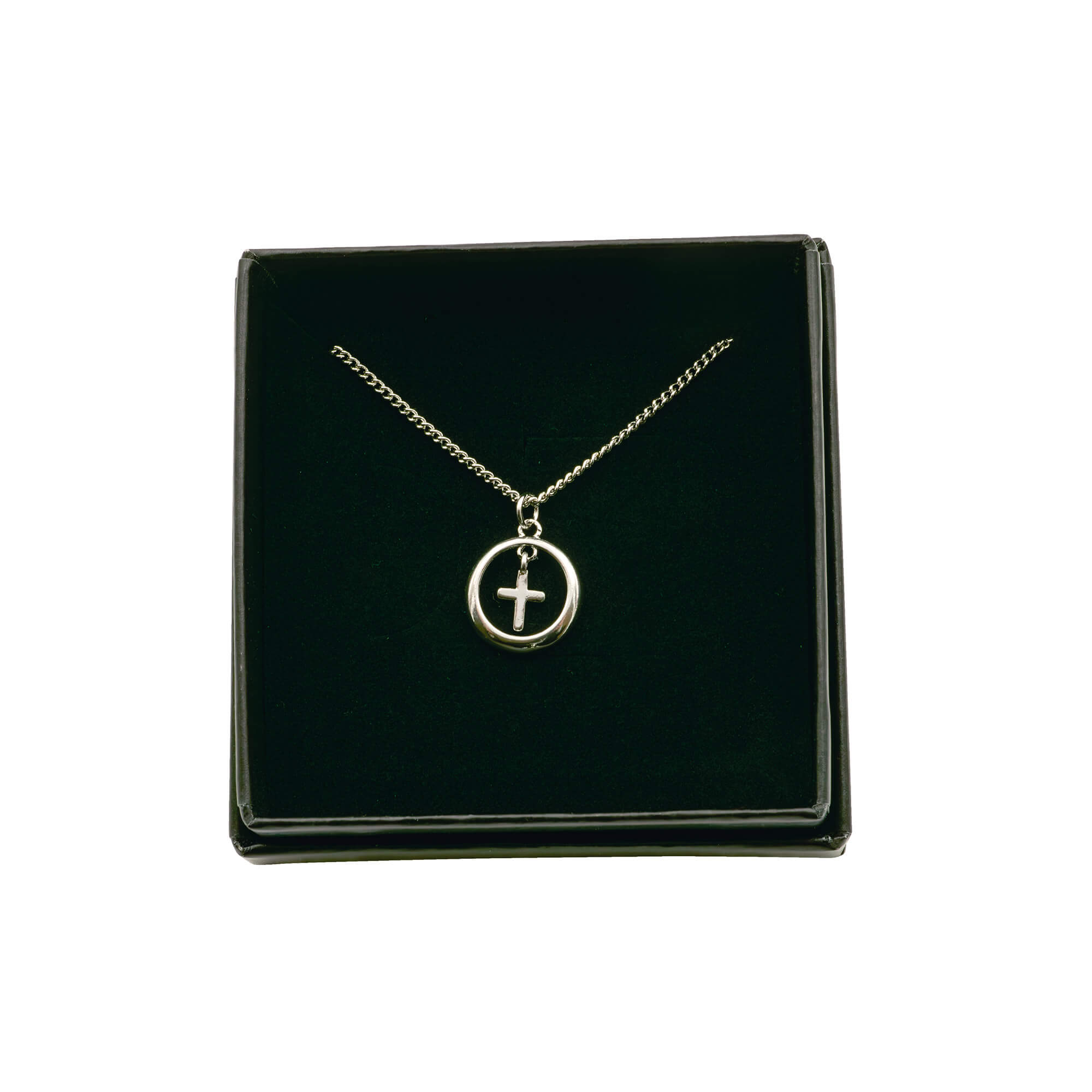 fontis-kreuz-in-ring-halskette-sterlingsilber-925-41-5-cm image 2