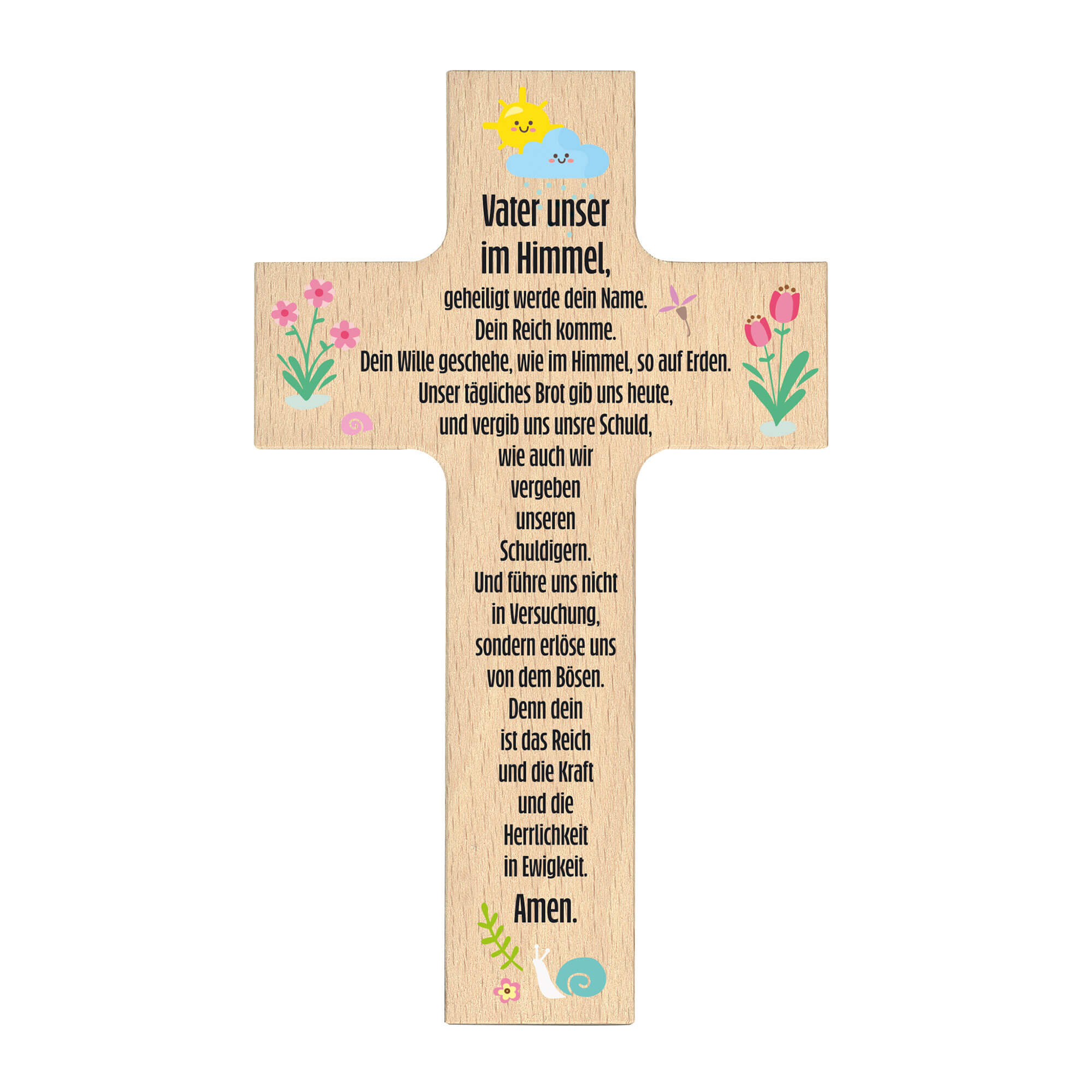 fontis-vaterunser-holzkreuz-kinder-buche-taufe-geschenk image 1