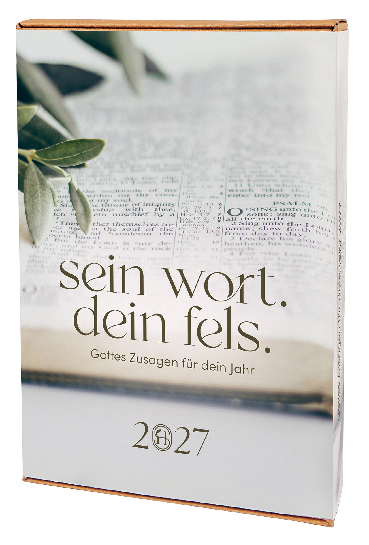 fontis-sein-wort-dein-fels-2027-postkartenkalender-mit-holzaufsteller image 1