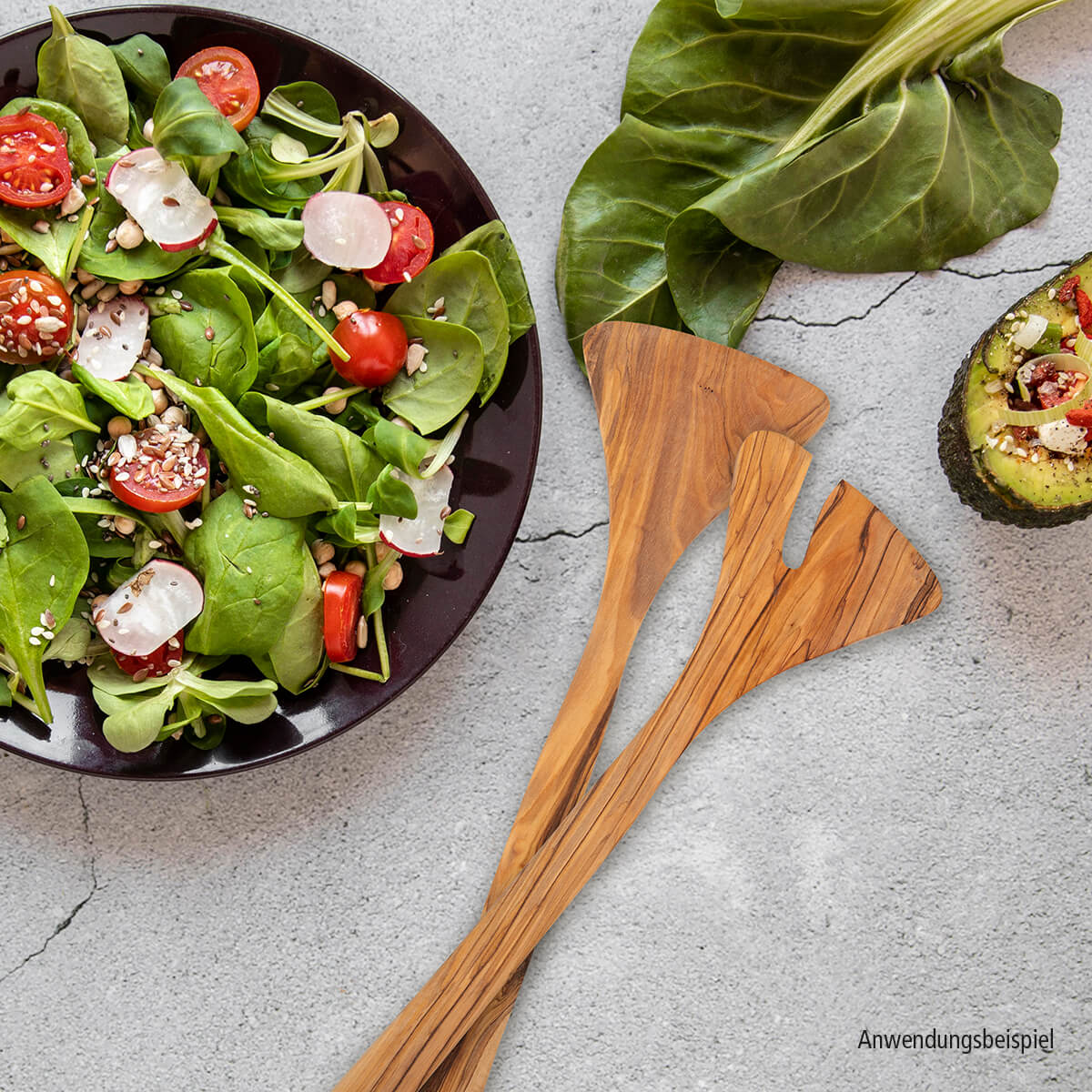 praisent-gott-sorgt-f-r-dich-salatbesteck-olivenholz-2-teilig image 3