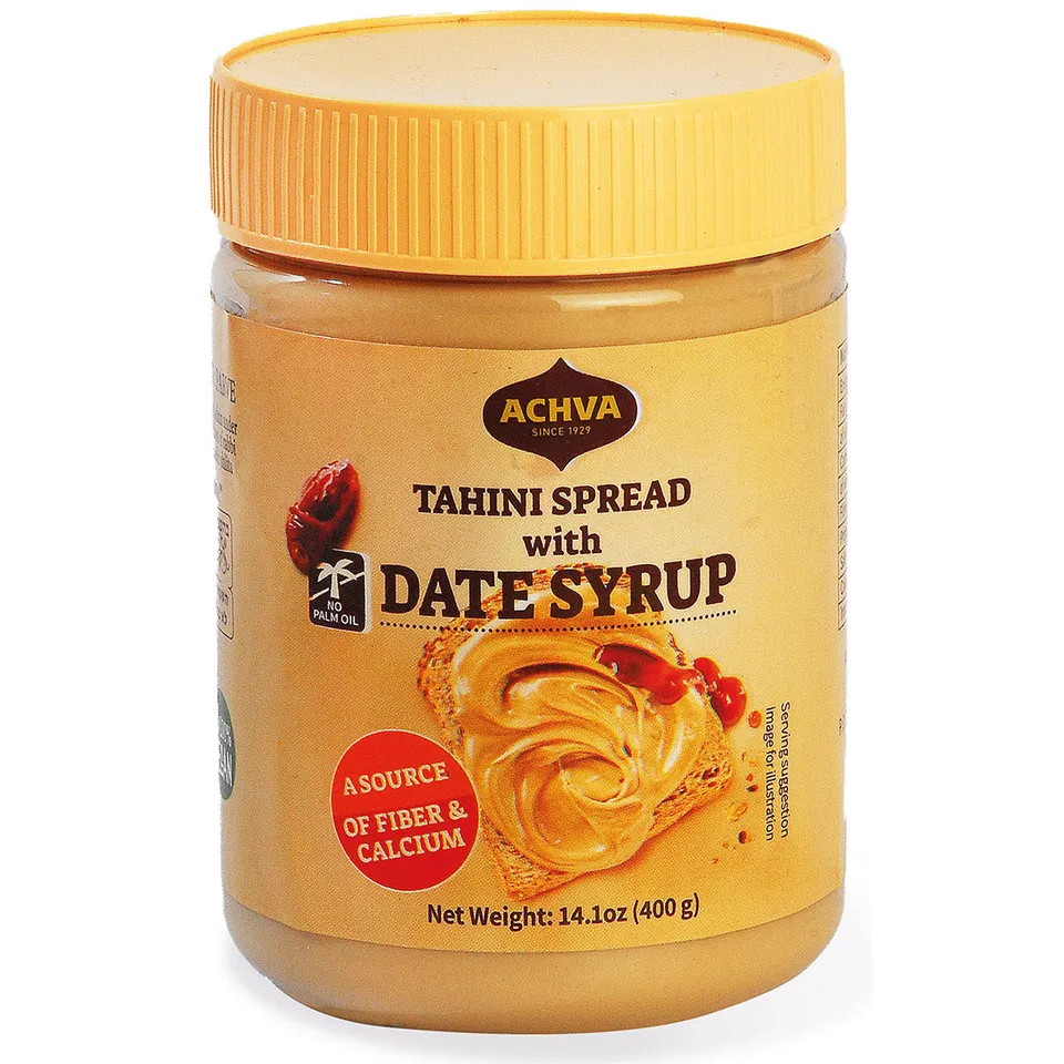 kawohl-shalom-tahin-aufstrich-dattelsirup-brotaufstrich-400-g-koscher image 1