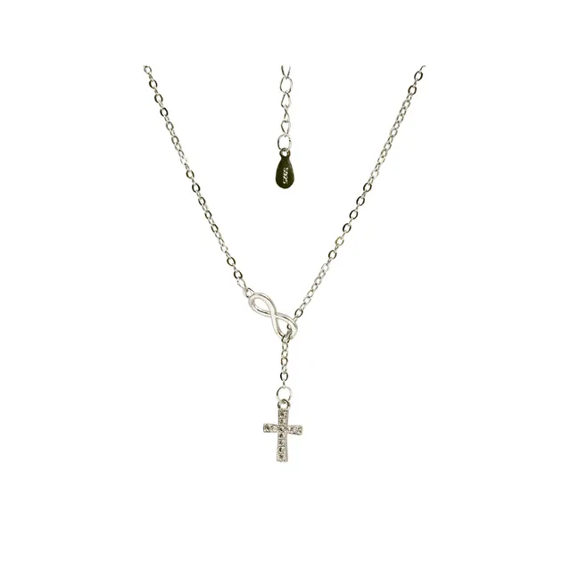fontis-verlag-geschenke-kreuz-halskette-sterlingsilber-unendlichkeit image 1
