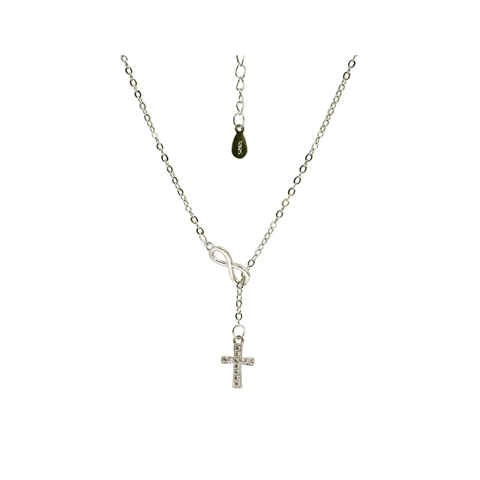 fontis-verlag-geschenke-kreuz-halskette-sterlingsilber-unendlichkeit image 1