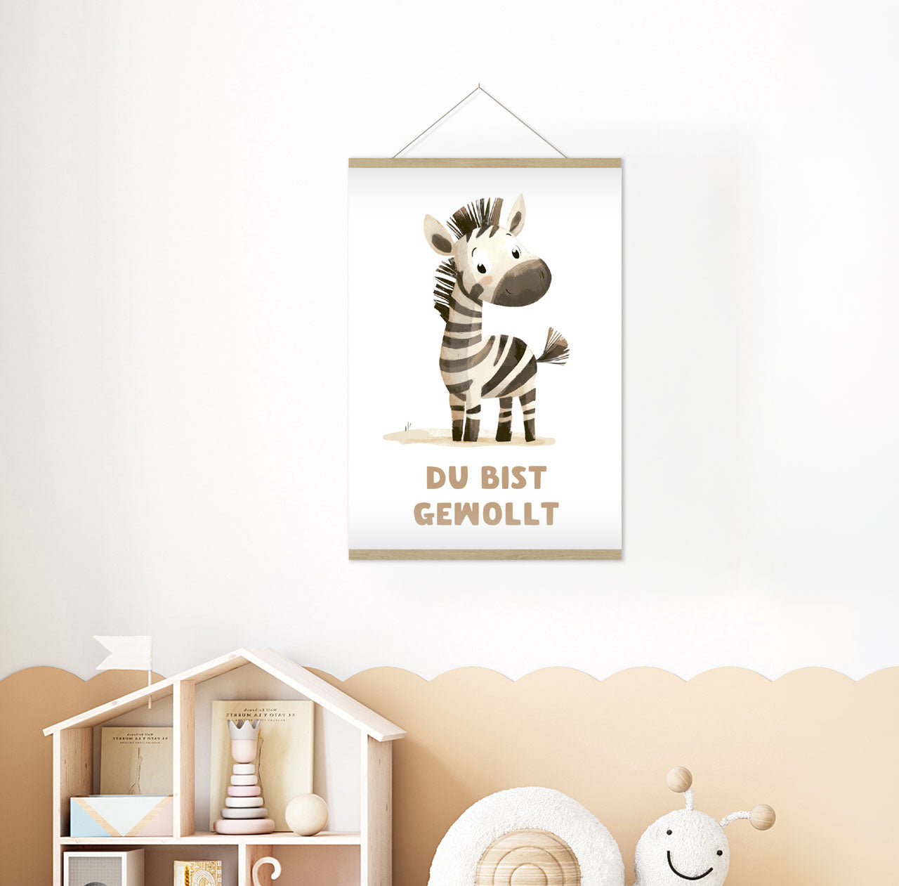 fontis-papeterie-du-bist-gewollt-poster-a4-zebra-kinder image 2