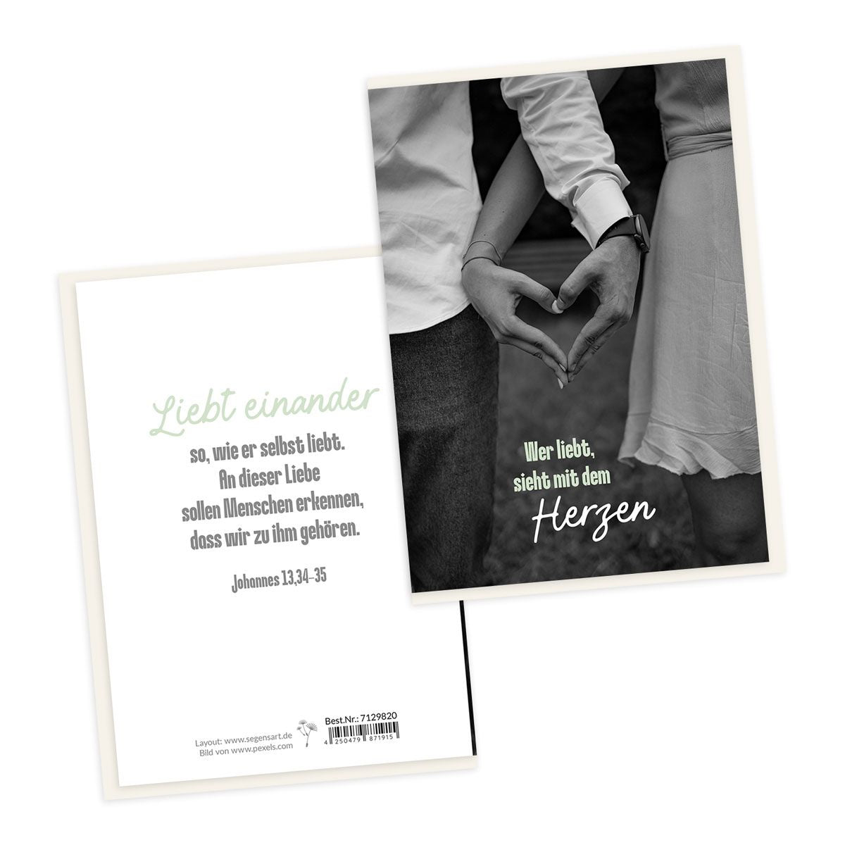 fontis-papeterie-liebt-einander-doppelkarte-hochzeit-mit-umschlag image 1
