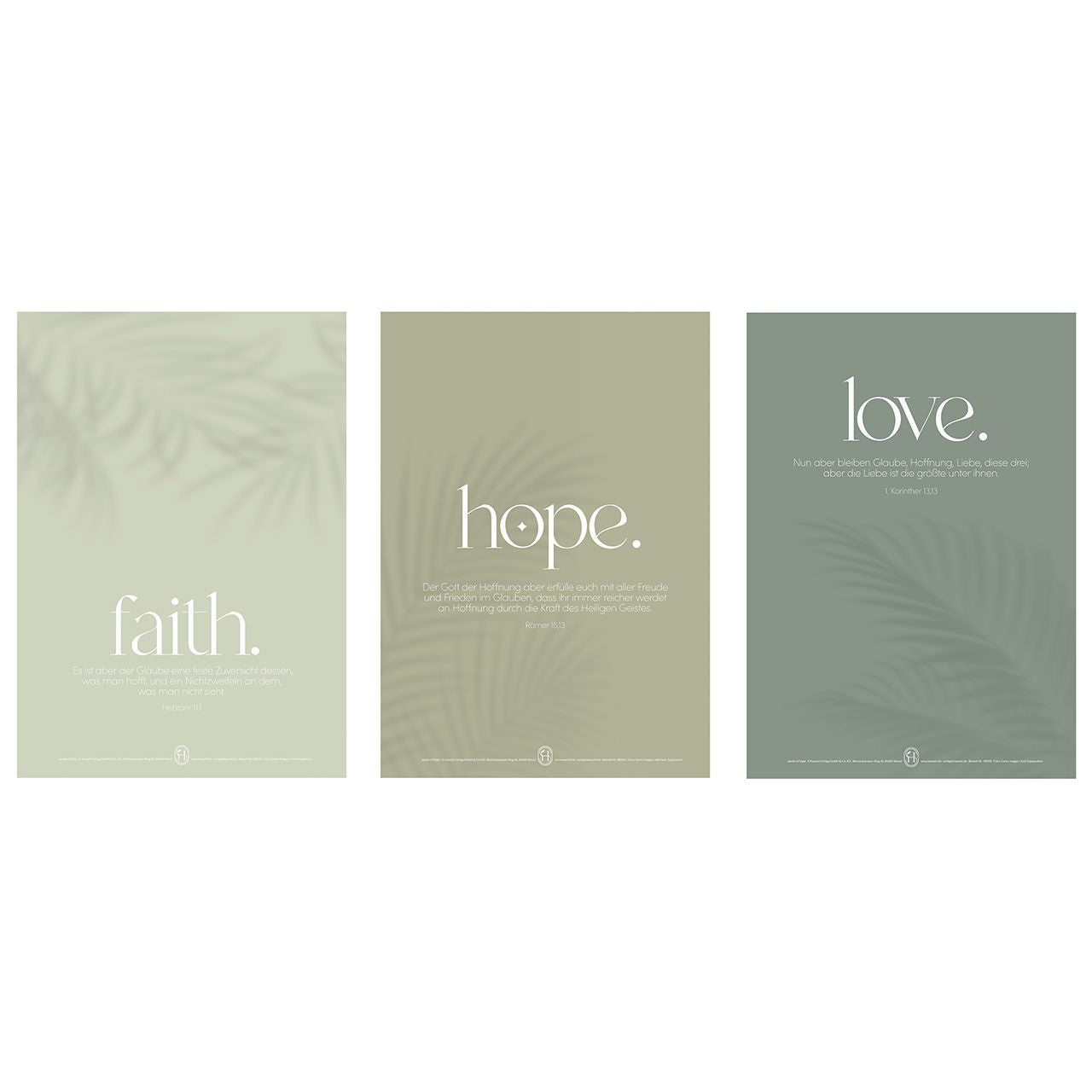 fontis-papeterie-faith-hope-love-poster-set-a4-3er-naturpapier image 1