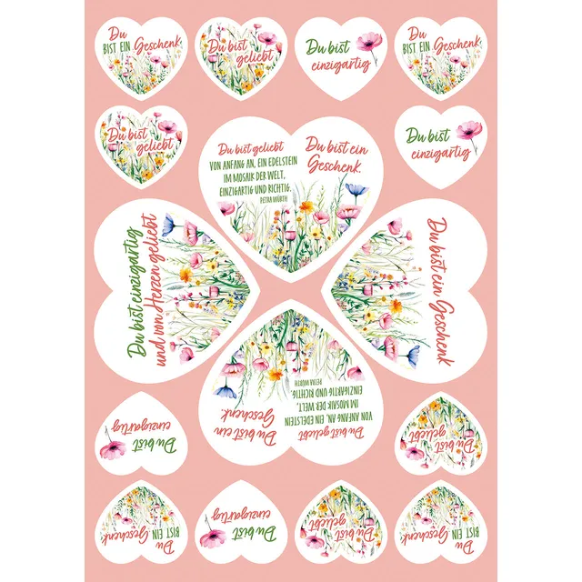 fontis-du-bist-ein-geschenk-12-aufkleber-gru-karten-set image 1