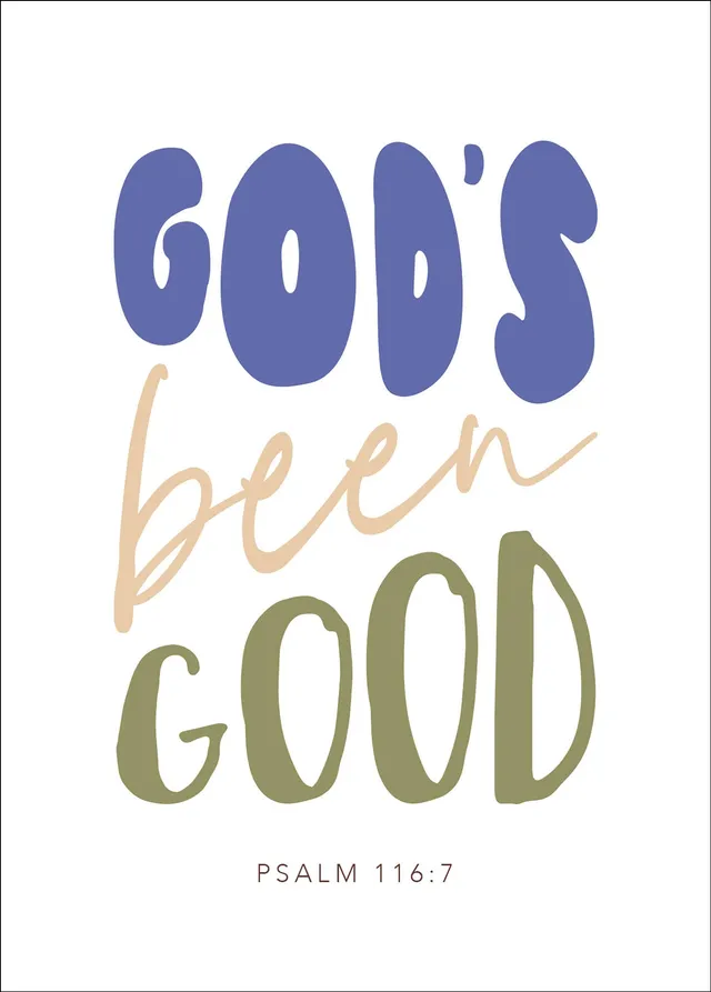 fontis-papeterie-god-s-been-good-postkarte-psalm-116-7 image 1
