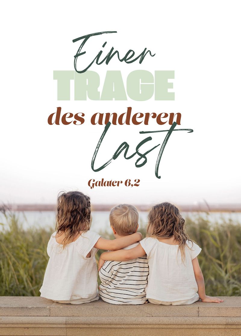 fontis-papeterie-einer-trage-des-anderen-last-postkarte image 1