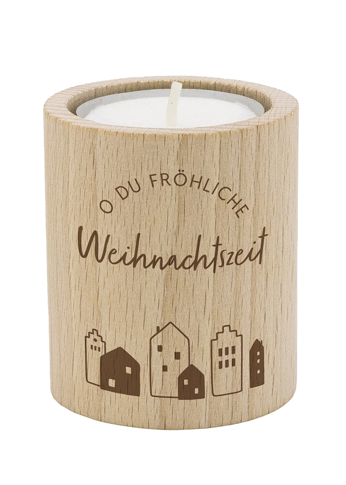 fontis-o-du-fr-hliche-teelichthalter-buchenholz-weihnachten image 1