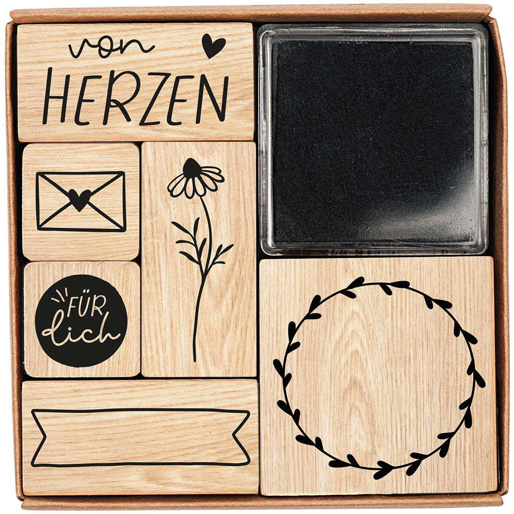 fontis-von-herzen-stempel-set-9-holzstempel-weihnachten image 1