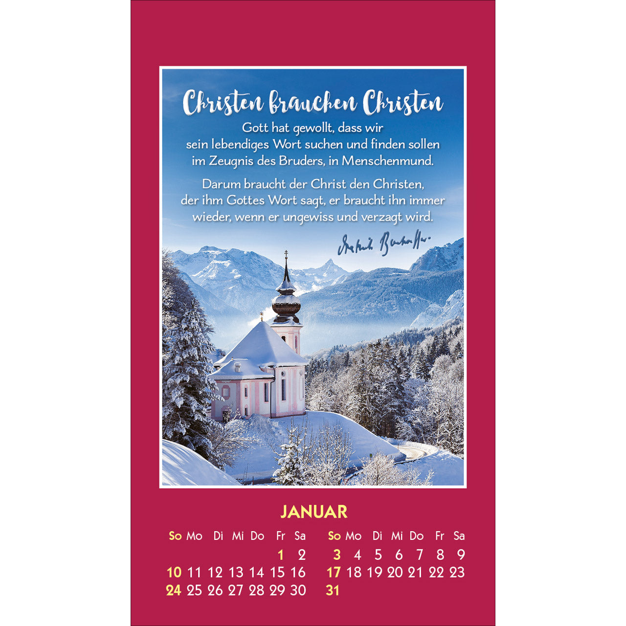 fontis-gott-ist-bei-dir-2027-aufkleberkalender-bonhoeffer image 3