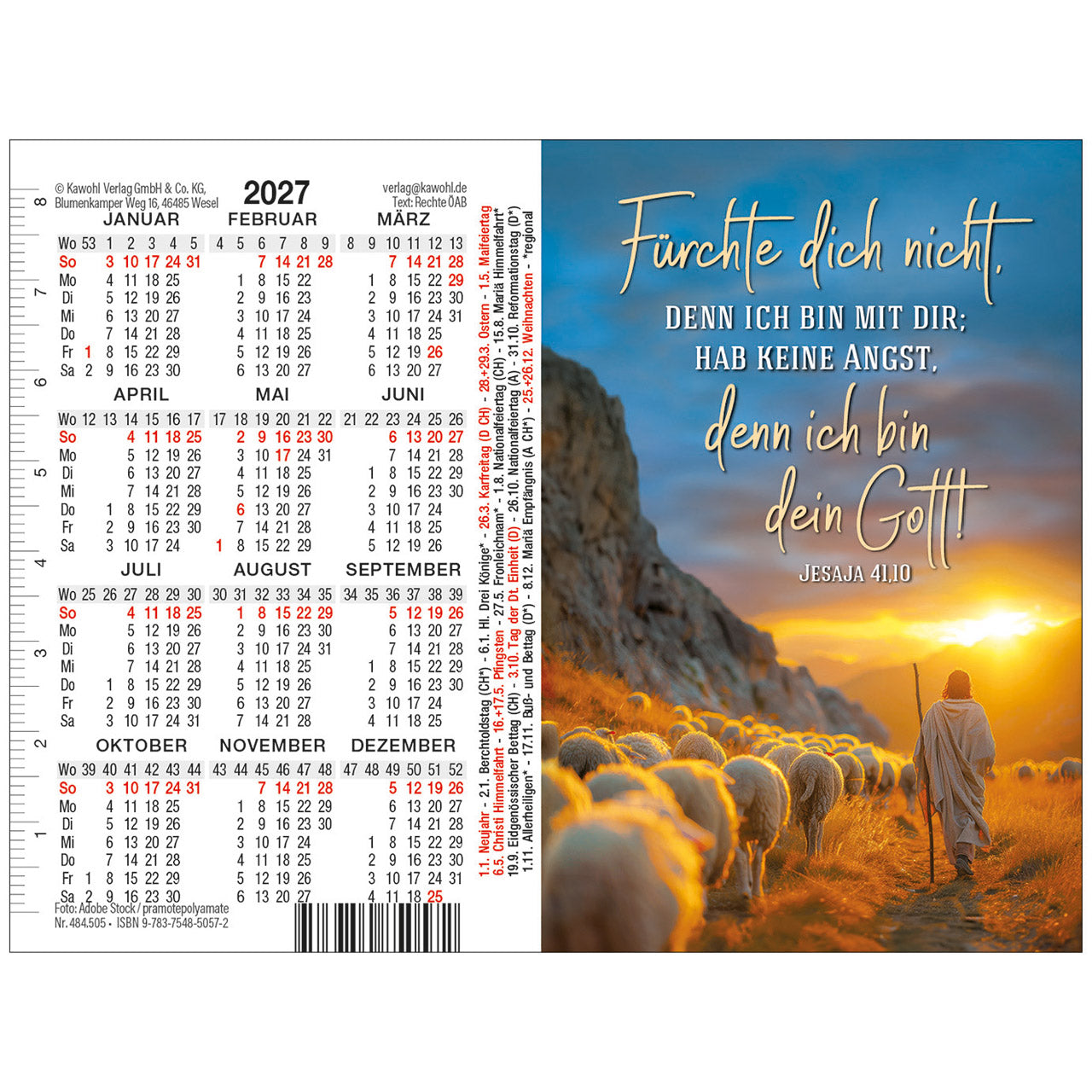f-rchte-dich-nicht-doppel-spielkarten-kalender-2027-losung image 1