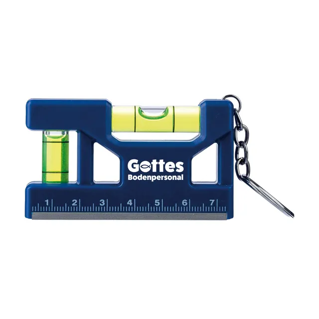 gottes-bodenpersonal-schl-sselanh-nger-wasserwaage-blau image 1