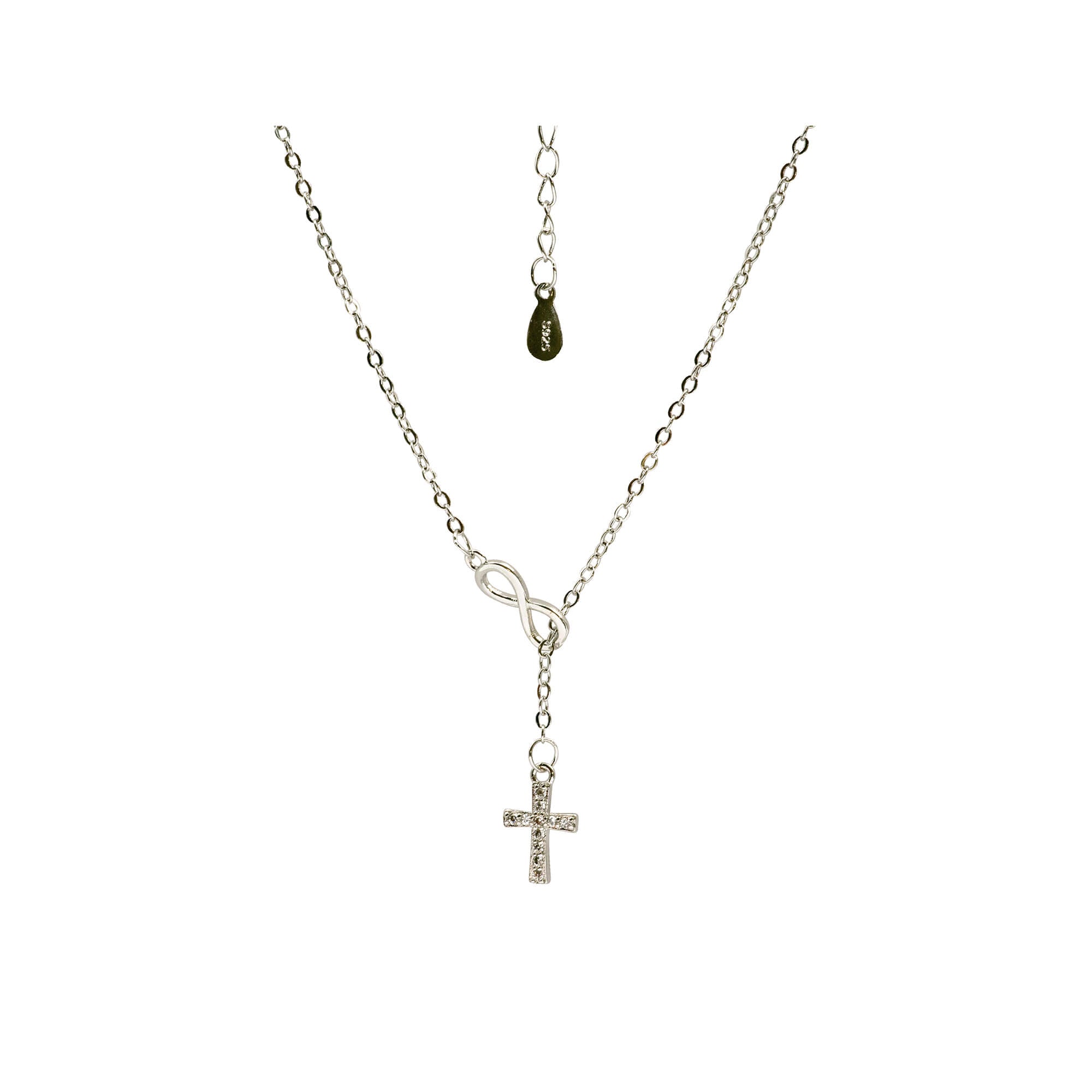 fontis-verlag-geschenke-kreuz-halskette-sterlingsilber-unendlichkeit image 1
