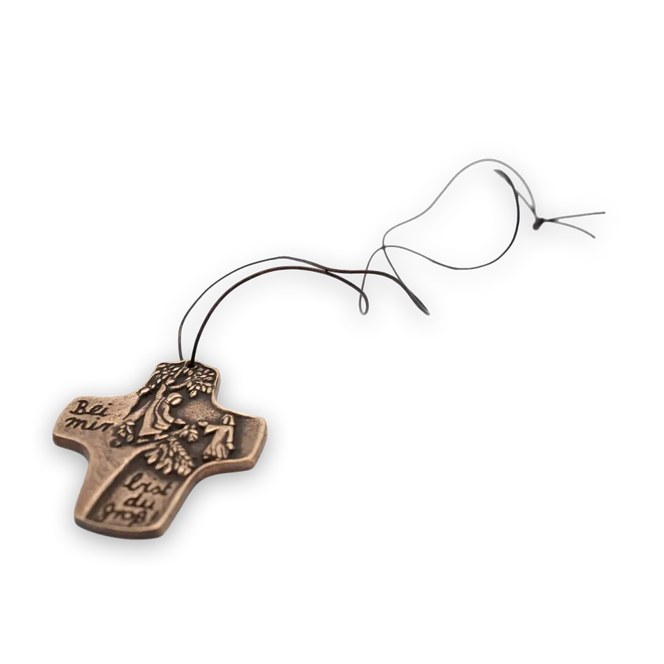 bonifatiuswerk-lederband-f-r-bronzekreuz-kette-90-cm-kinder image 1