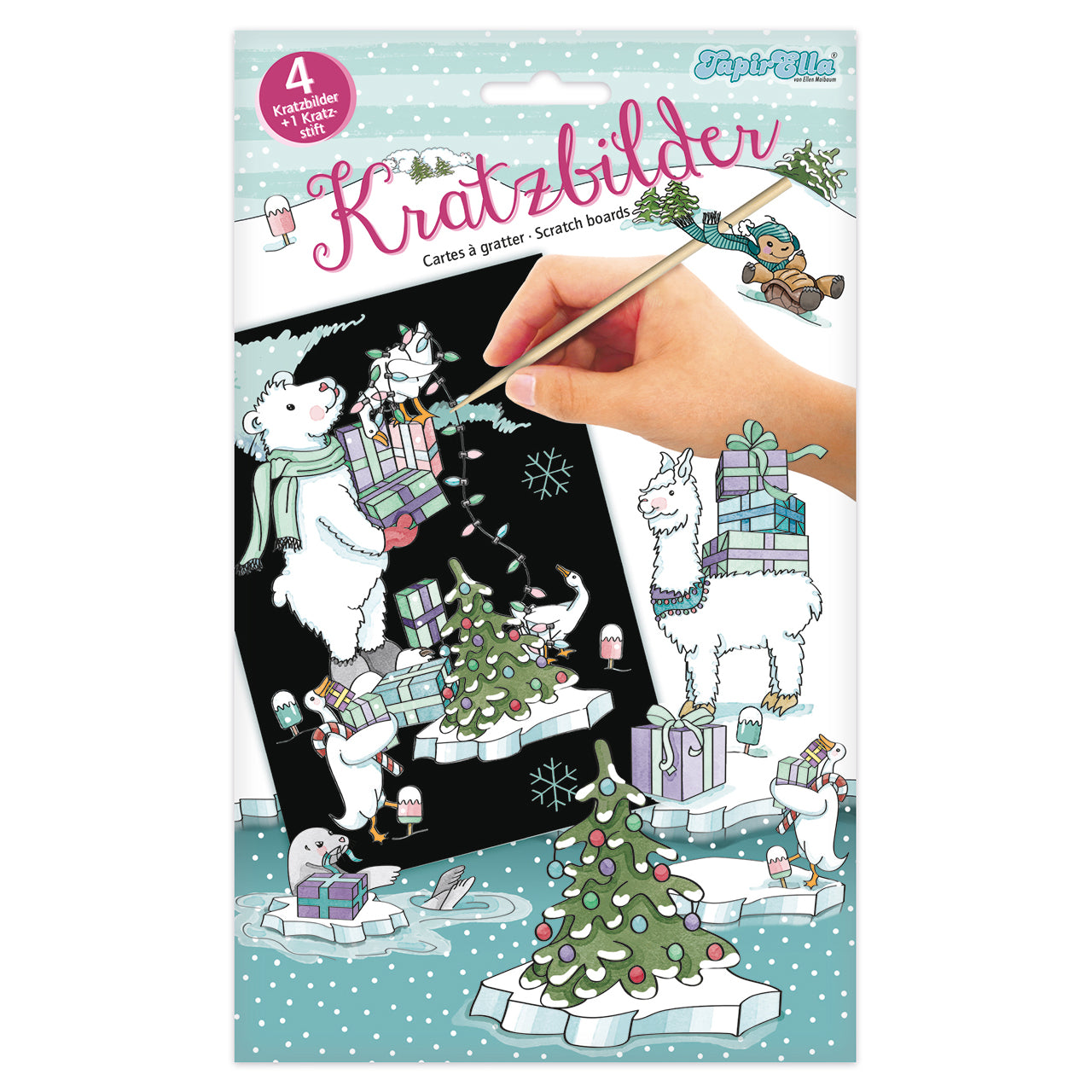 fontis-papeterie-winterweihnachtsfreude-kratzbilder-kinder-4er-set image 1