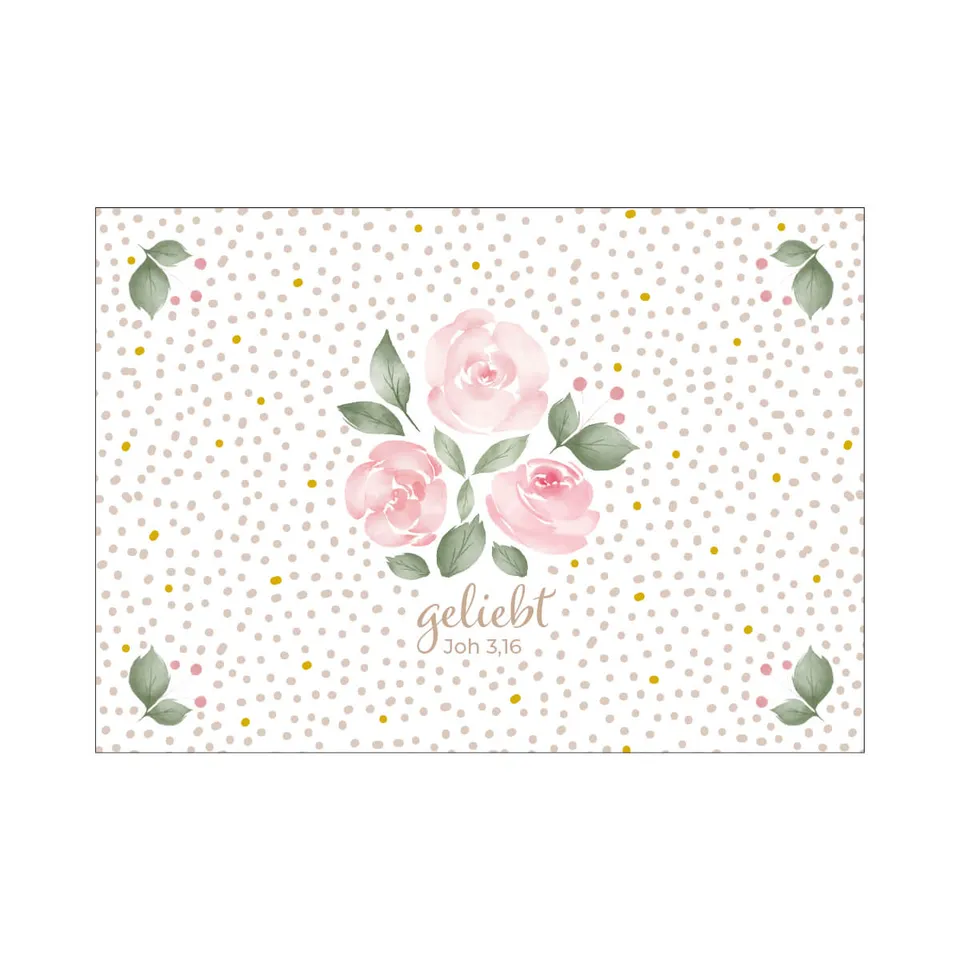 fontis-papeterie-geliebt-motiv-rosen-postkarte-din-a6-joh-3-16 image 1