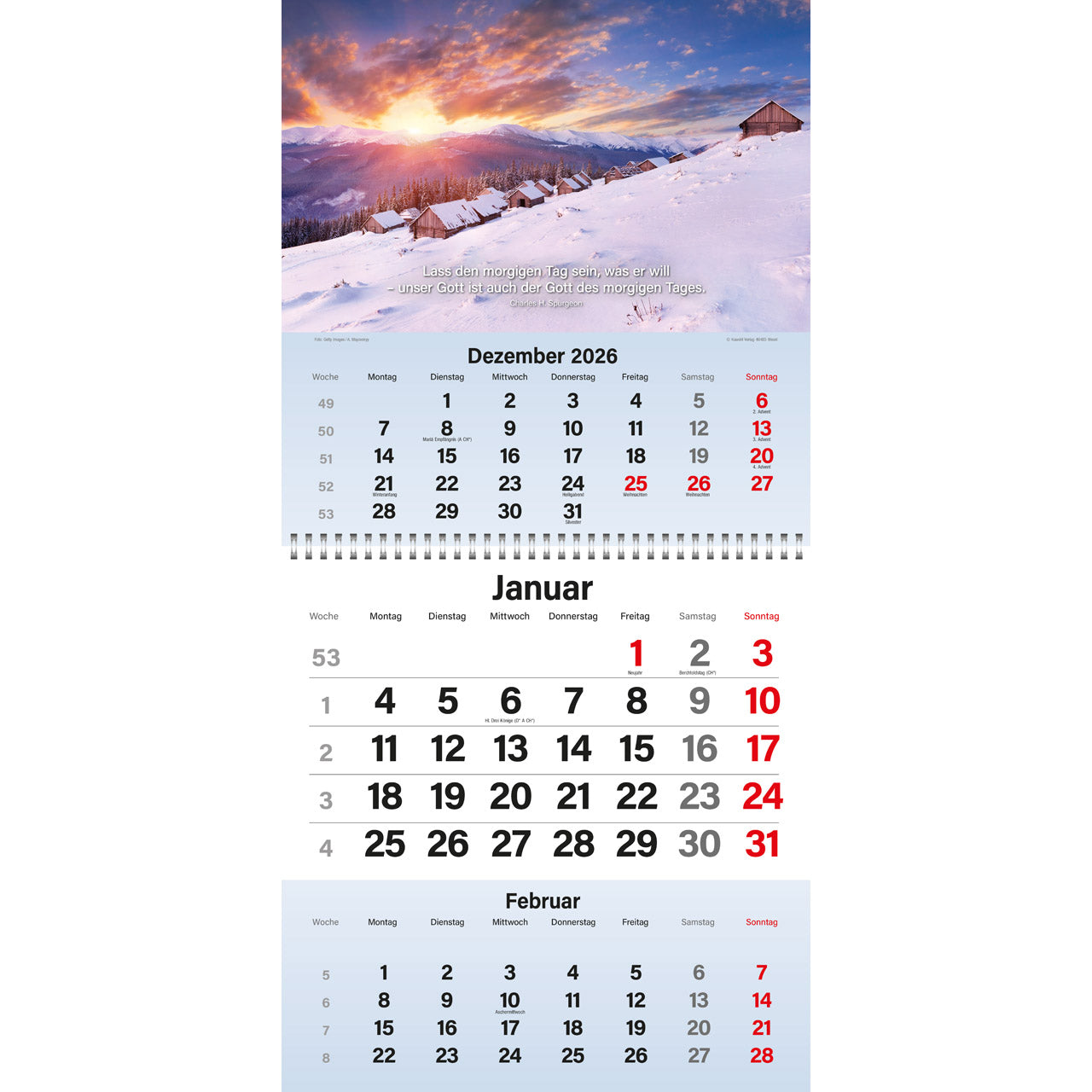 fontis-kalender-gott-segne-meinen-tag-2027-wandkalender-3-monate image 3