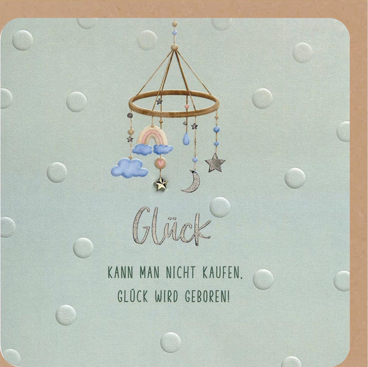fontis-papeterie-gl-ck-kann-man-nicht-kaufen-faltkarte-babykarte image 1