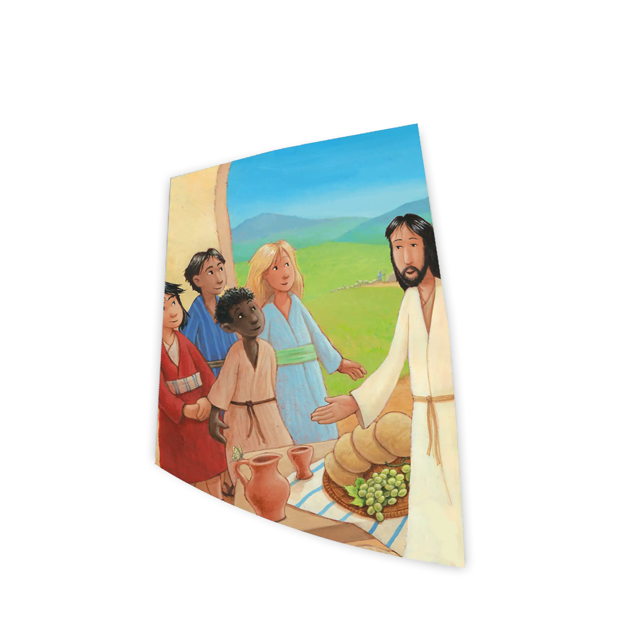 bonifatiuswerk-jesus-wo-wohnst-du-wachsbild-5x7-cm image 1