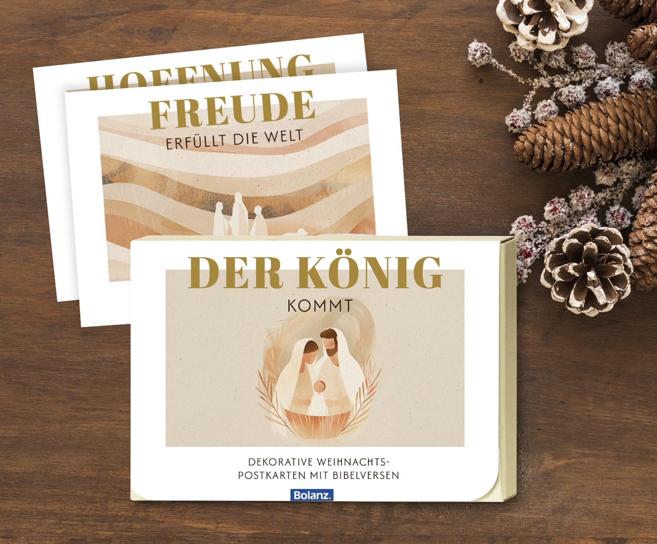 fontis-papeterie-der-k-nig-kommt-postkartenbox-12-karten-weihnachten image 2