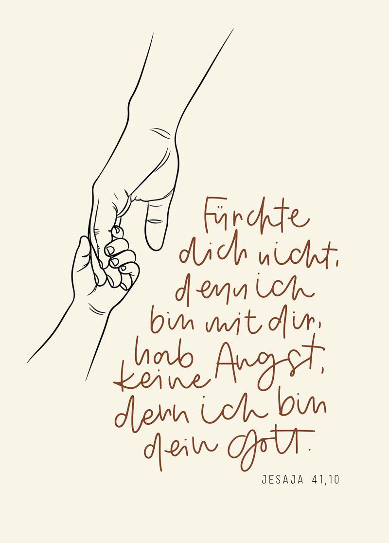 fontis-papeterie-f-rchte-dich-nicht-postkarte-beige-h-nde image 1