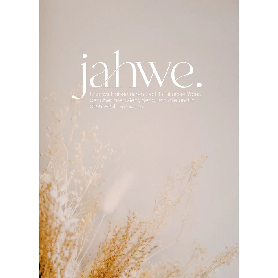 fontis-jahwe-postkarten-4er-set-naturpapier-epheser-4-6 image 1