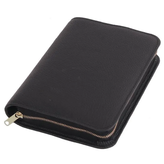 kalos-basic-bucheinband-m-vollrindleder-rustica-schwarz-h-lle image 1
