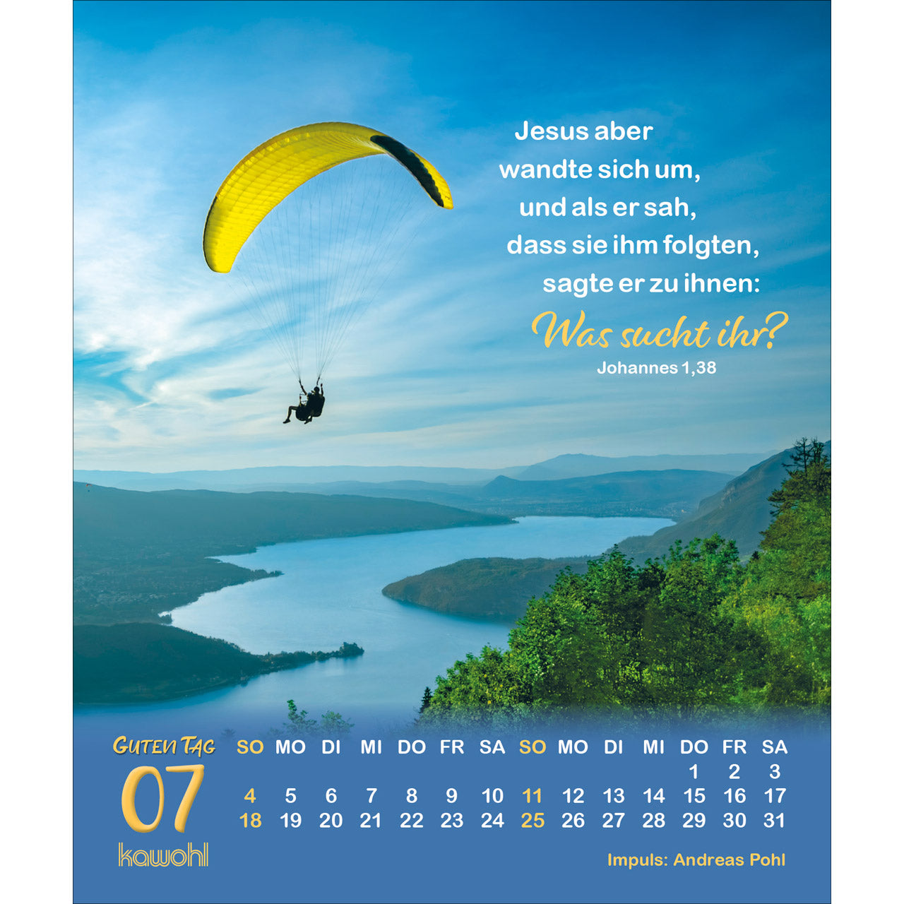 fontis-kalender-guten-tag-2027-postkartenkalender-impulse-14x16-cm image 2
