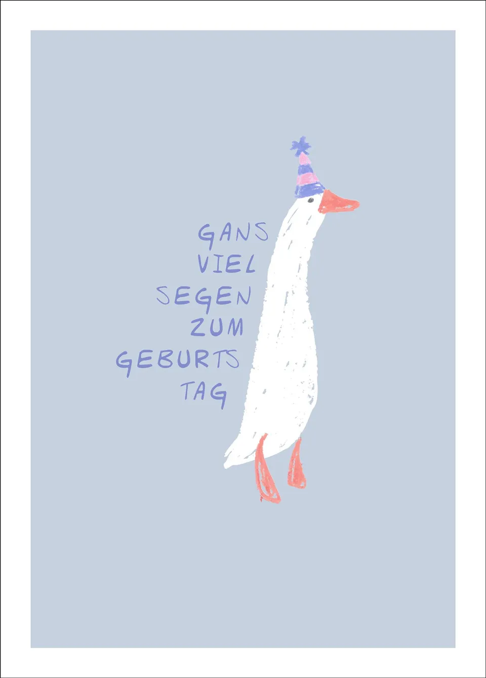 fontis-papeterie-gans-viel-segen-postkarte-geburtstag image 1