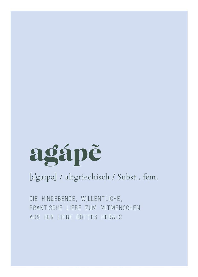 fontis-papeterie-agape-postkarte-blau-liebe-gottes image 1