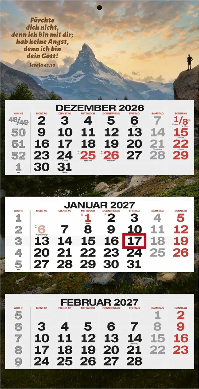 fontis-kalender-f-rchte-dich-nicht-3-monatsplaner-2027 image 1