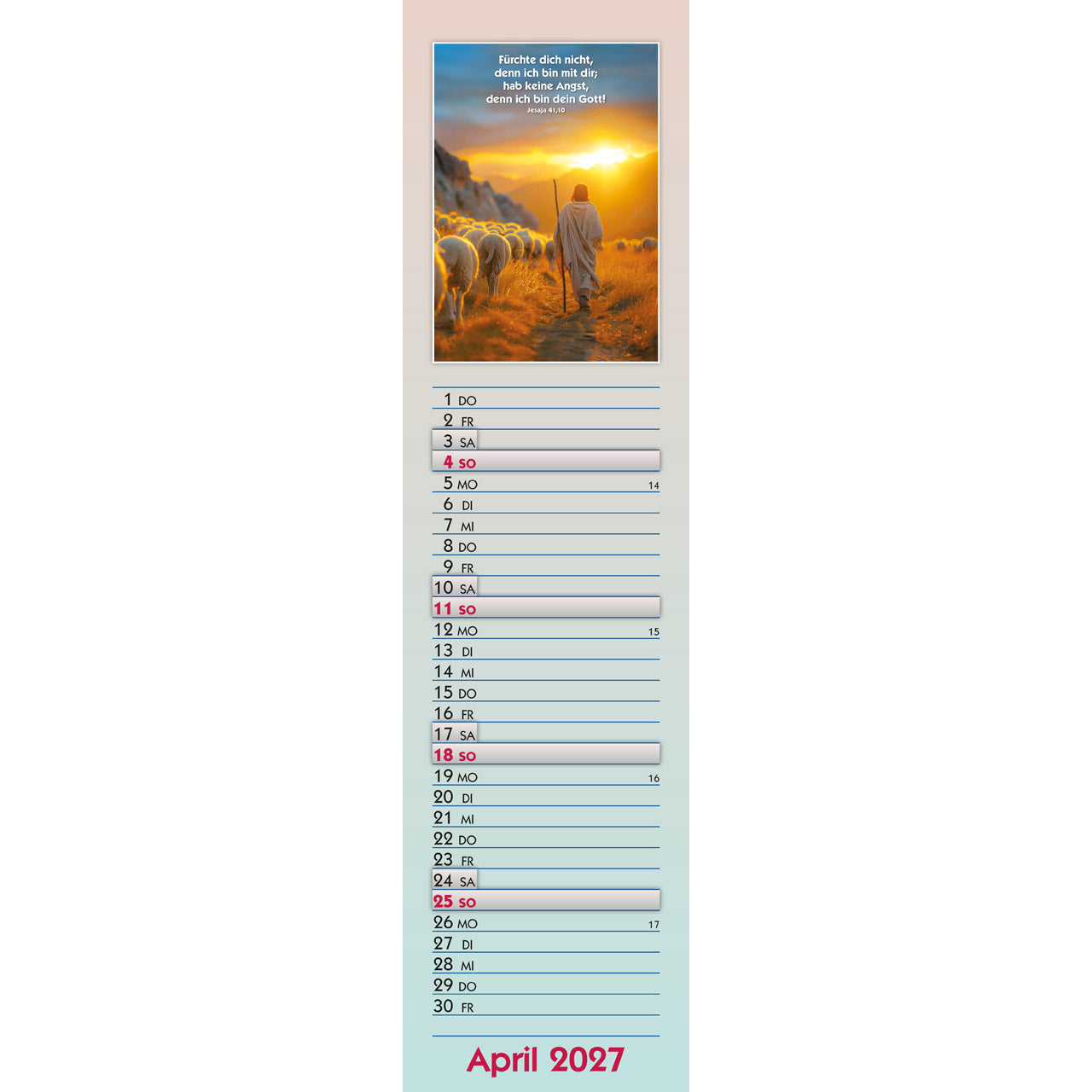 fontis-kalender-viel-gl-ck-und-viel-segen-2027-streifenkalender image 6