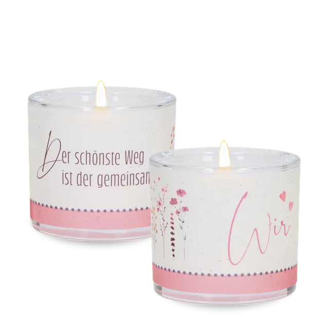 bonifatiuswerk-glaswindlicht-hochzeit-spruch-gemeinsamer-weg-6-cm image 1
