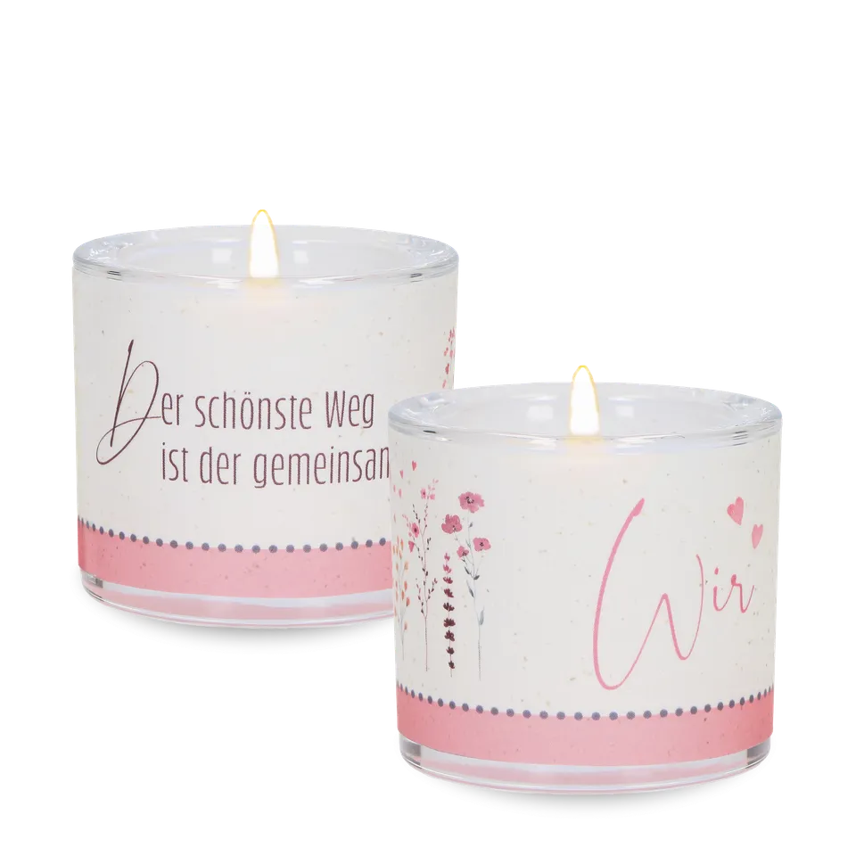 bonifatiuswerk-glaswindlicht-hochzeit-spruch-gemeinsamer-weg-6-cm image 1