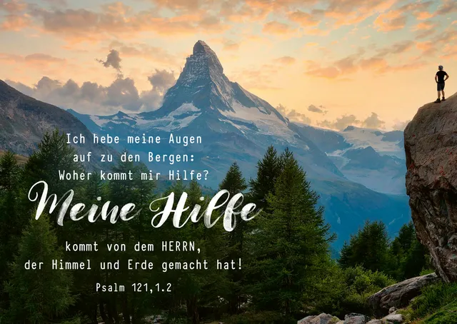 fontis-papeterie-meine-hilfe-12-postkarten-psalm-121 image 1