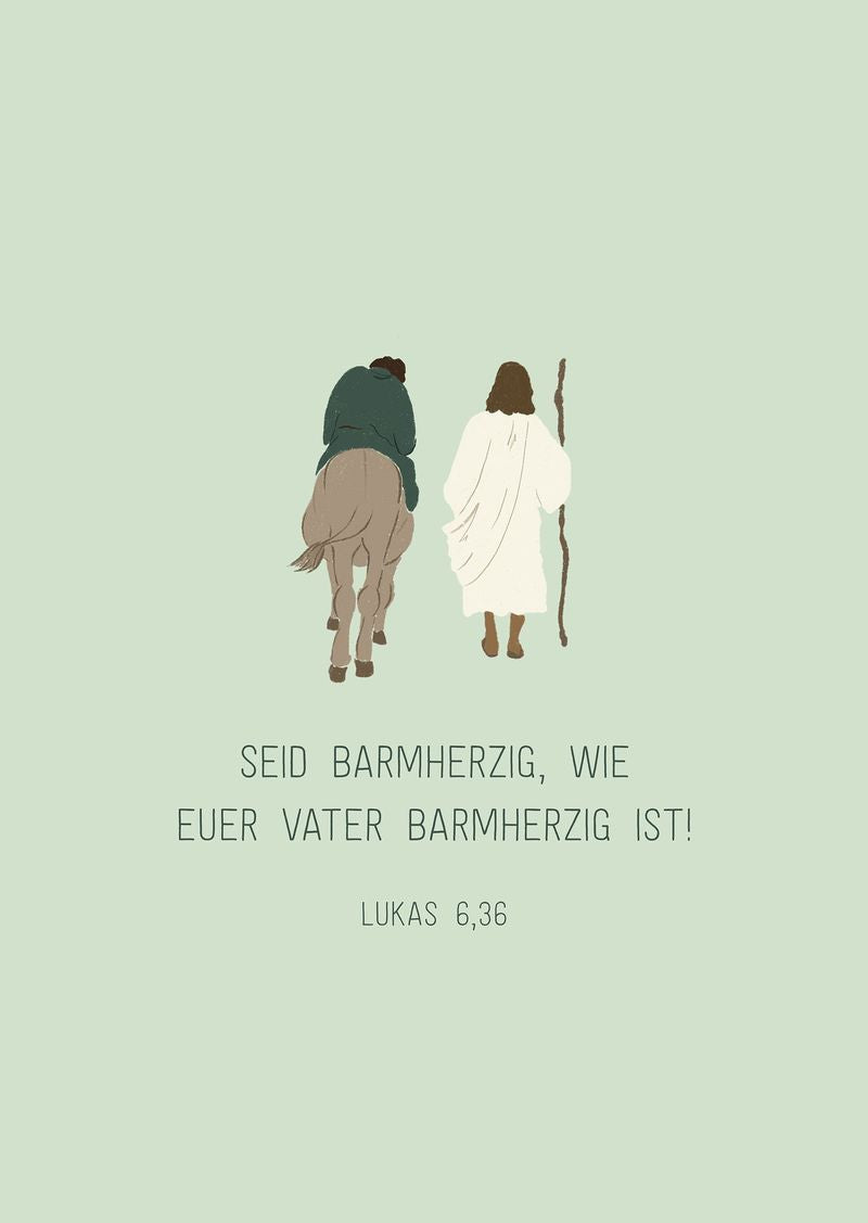 fontis-papeterie-barmherzigkeit-leben-poster-hellgr-n-a3 image 1