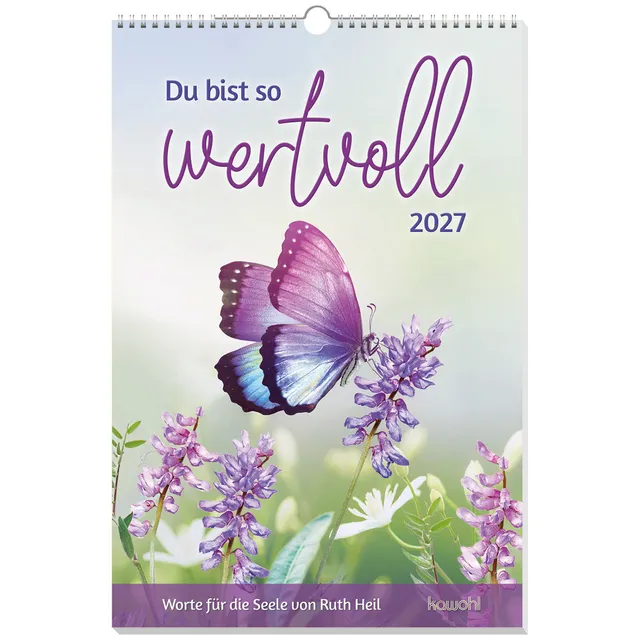 fontis-kalender-du-bist-so-wertvoll-2027-wandkalender-foto image 1