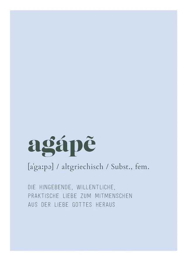 fontis-papeterie-agape-postkarte-blau-liebe-gottes image 1