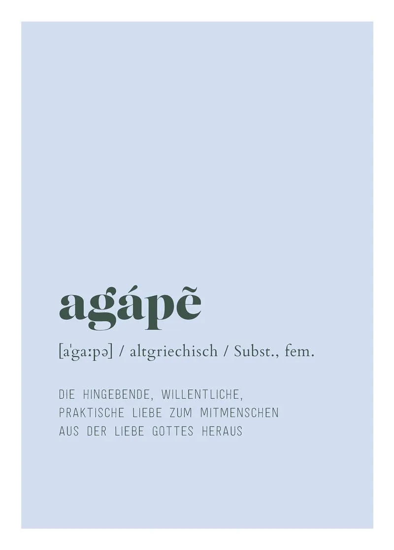 fontis-papeterie-agape-postkarte-blau-liebe-gottes image 1