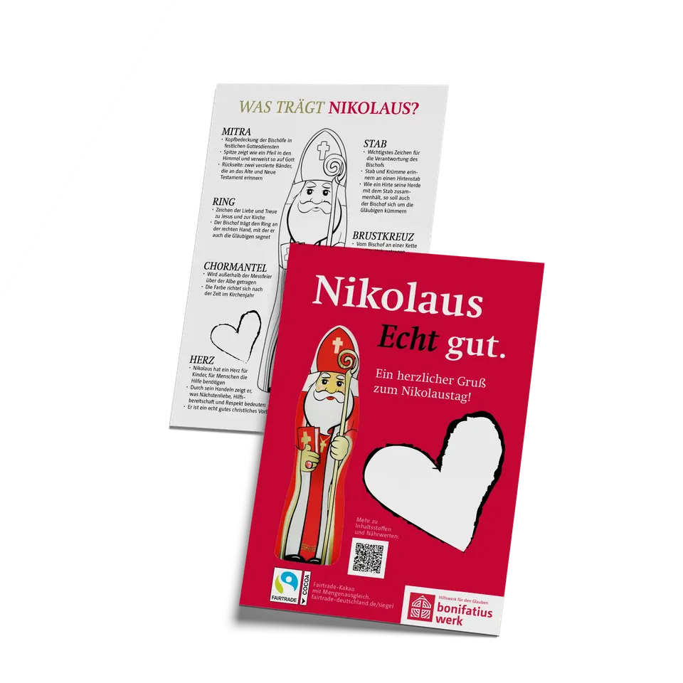 bonifatiuswerk-schoko-nikolaus-karte-25er-fairtrade-schokolade image 1
