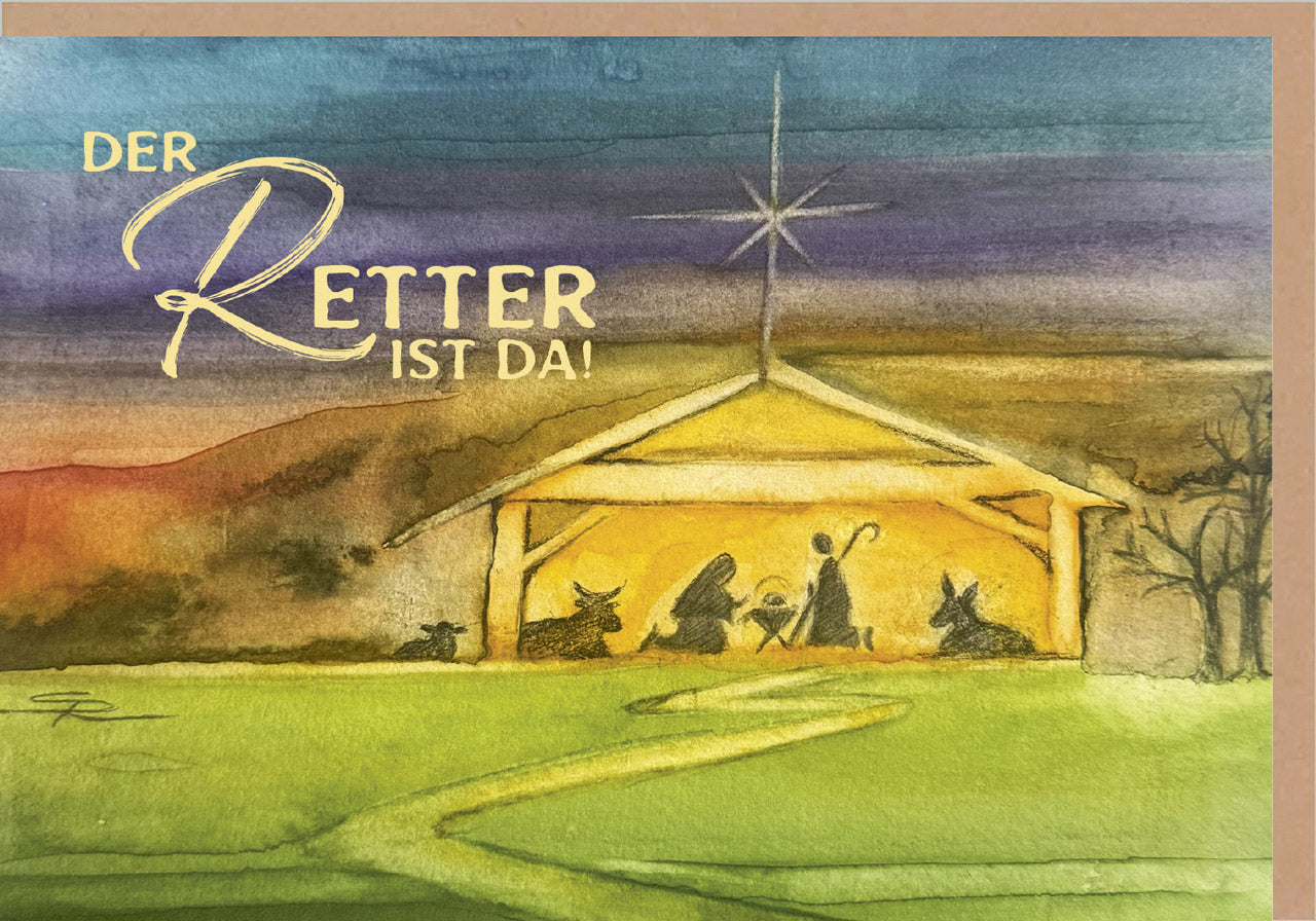 fontis-der-retter-ist-da-faltkarte-weihnachten-simone-riedel image 1