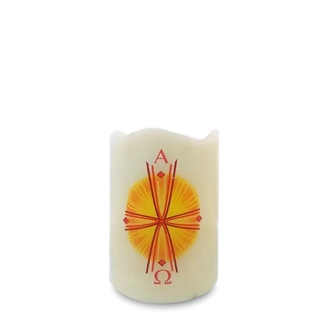 bonifatiuswerk-sonnenkreuz-kerze-7x9-cm-exklusivmotiv image 1
