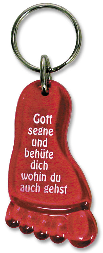 fontis-gott-segne-dich-schl-sselanh-nger-fu-rot-kunststoff image 1