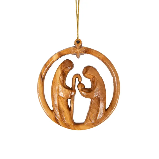 fontis-krippe-baumschmuck-olivenholz-anh-nger-6-8-cm image 1