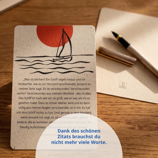 gedenken-schenken-schiff-beileidskarte-aus-graspapier-vegan image 1