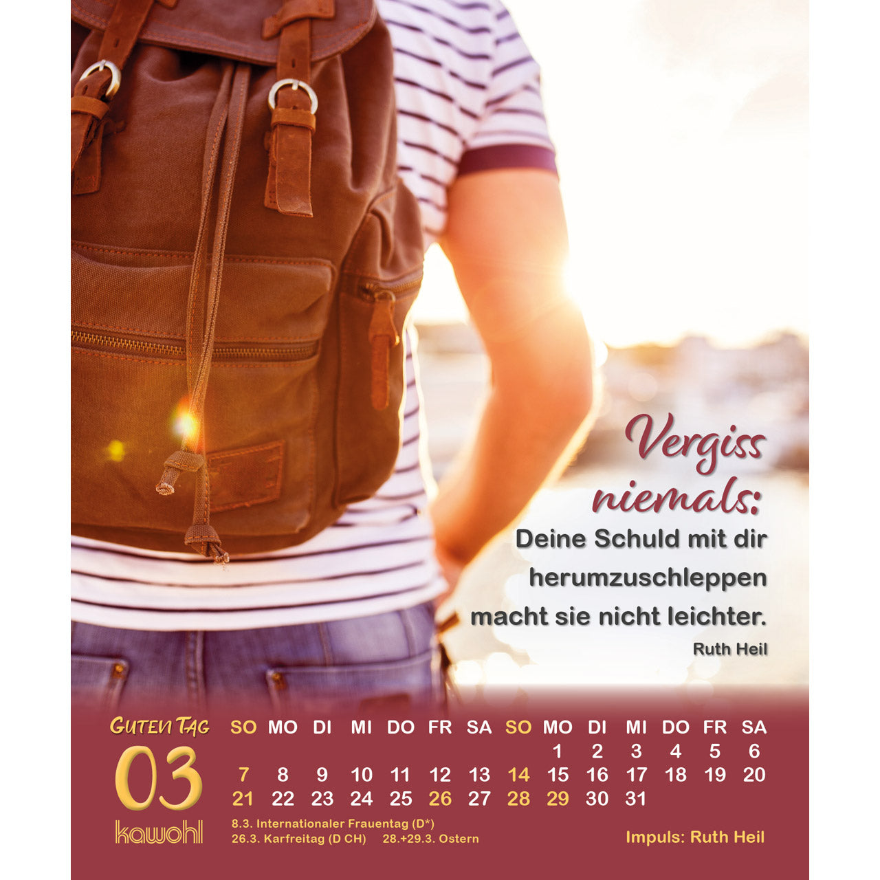 fontis-kalender-guten-tag-2027-postkartenkalender-impulse-14x16-cm image 6