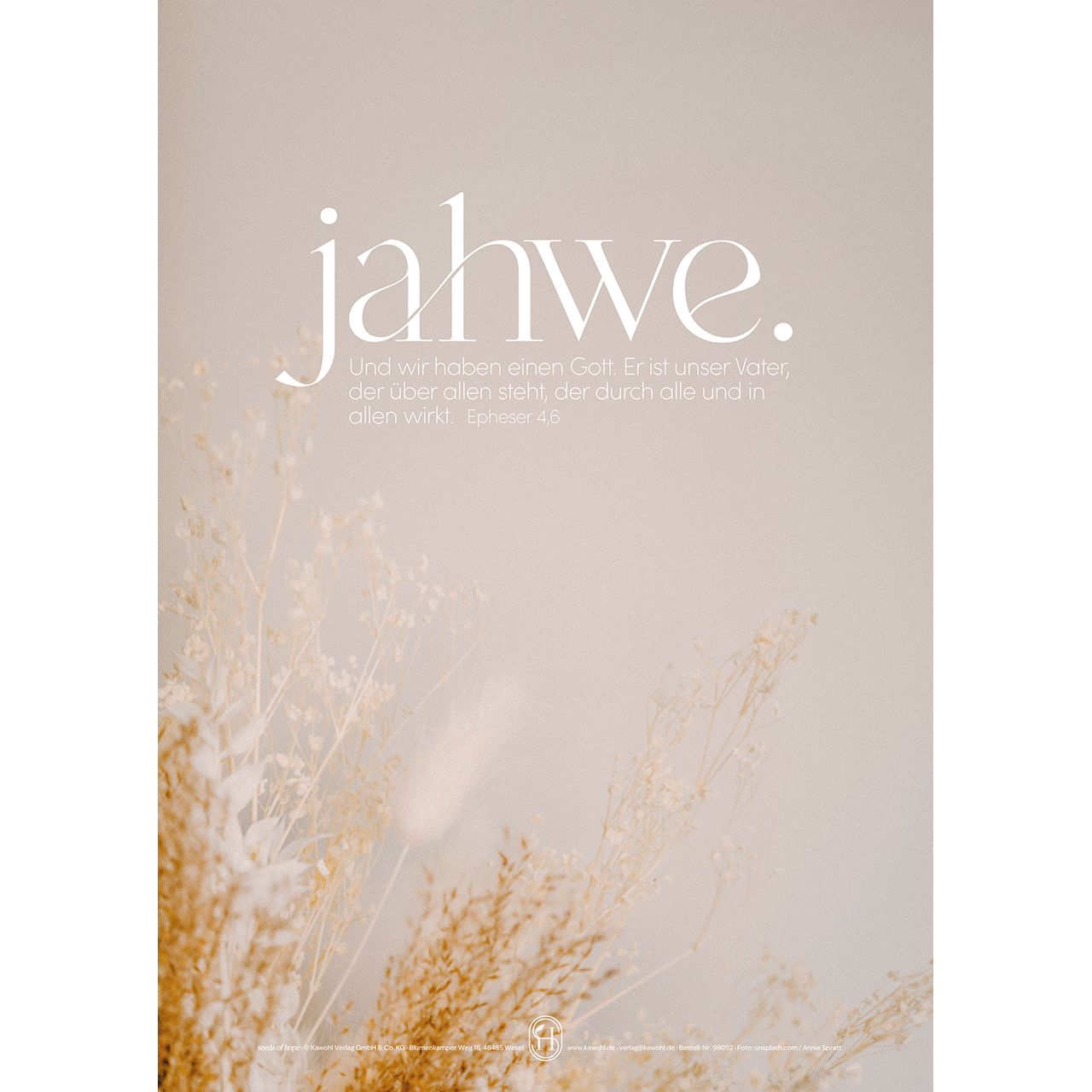 fontis-papeterie-jahwe-poster-a4-naturpapier-epheser-4-6 image 1